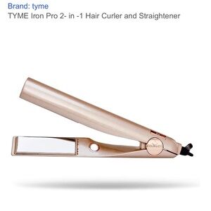 TYME Iron Pro 2-in-1 Hair Tool - Sleek Gold